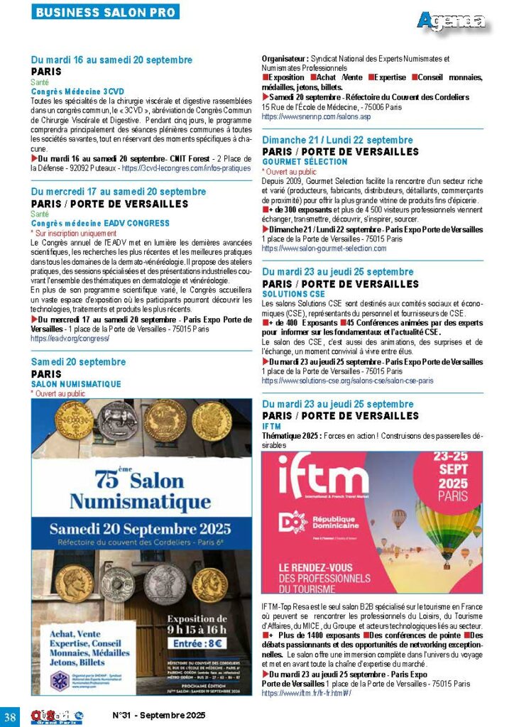 GOURMET SELECTION - BUSINESS - IFTM - SALON NUMISMATIQUE